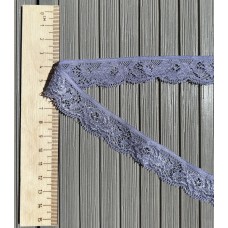 Эластичное кружево, 20 мм, цв.сиреневый 