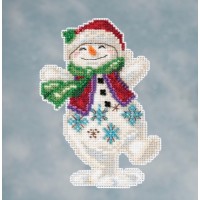 Набор для вышивания Танцующий снеговик Jim Shore 9 х 12 см MILL HILL JS201613 9 х 12 см MILL HILL JS201613